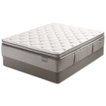 Twin Extra Long Super Pillow Top Pocketed Coil Mattress and 9" Steel Coil Boxspring